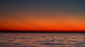 Szilveszteri naplemente a Balatonnál