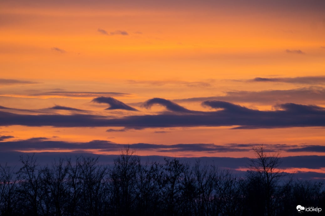 Kelvin-Helmholtz felhők Perkátáról