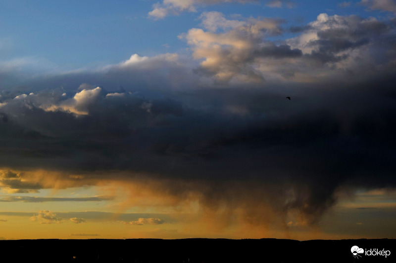 Zalaegerszeg - Virgás felhők É-on naplemente idején