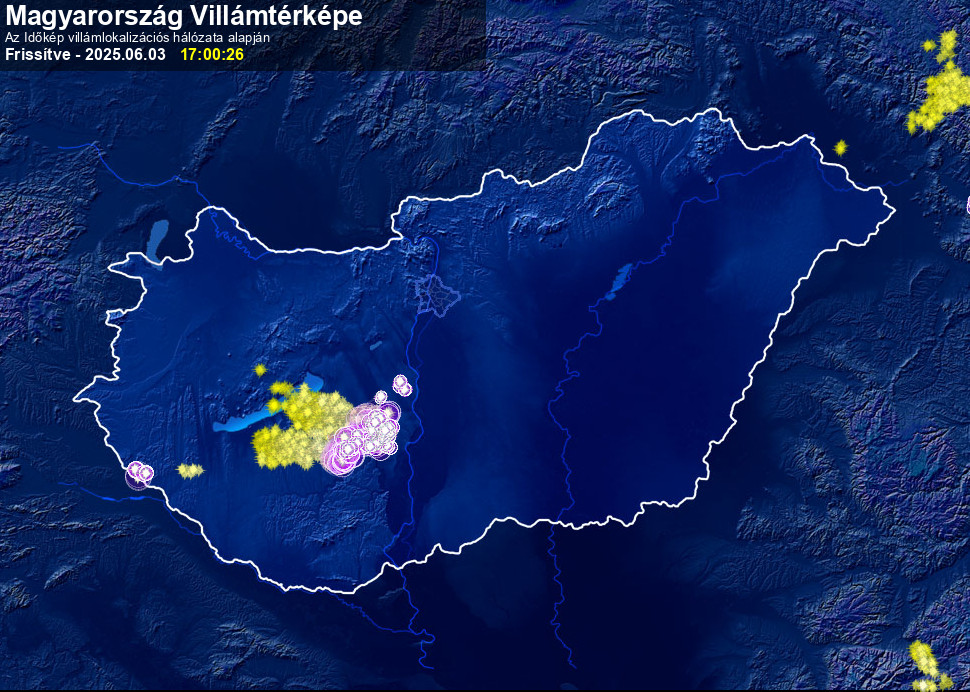 villámtérkép