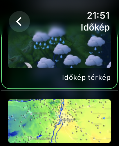 Apple Watch komplikáció választás