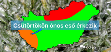 Tartós ónos eső érkezik holnap északra