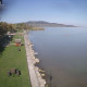 A bátrabbak még megmártóznak a 20 fokos Balatonban