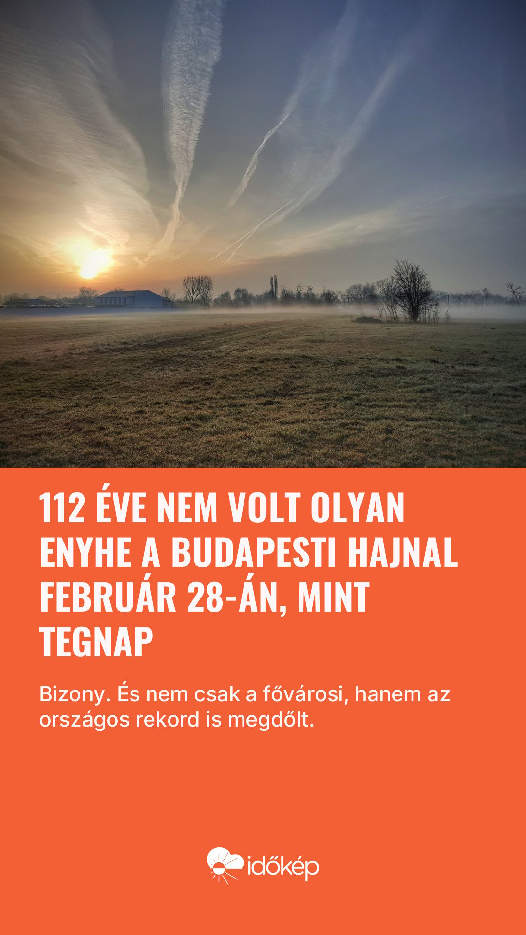 112 éve nem volt olyan enyhe a budapesti hajnal február 28-án, mint tegnap