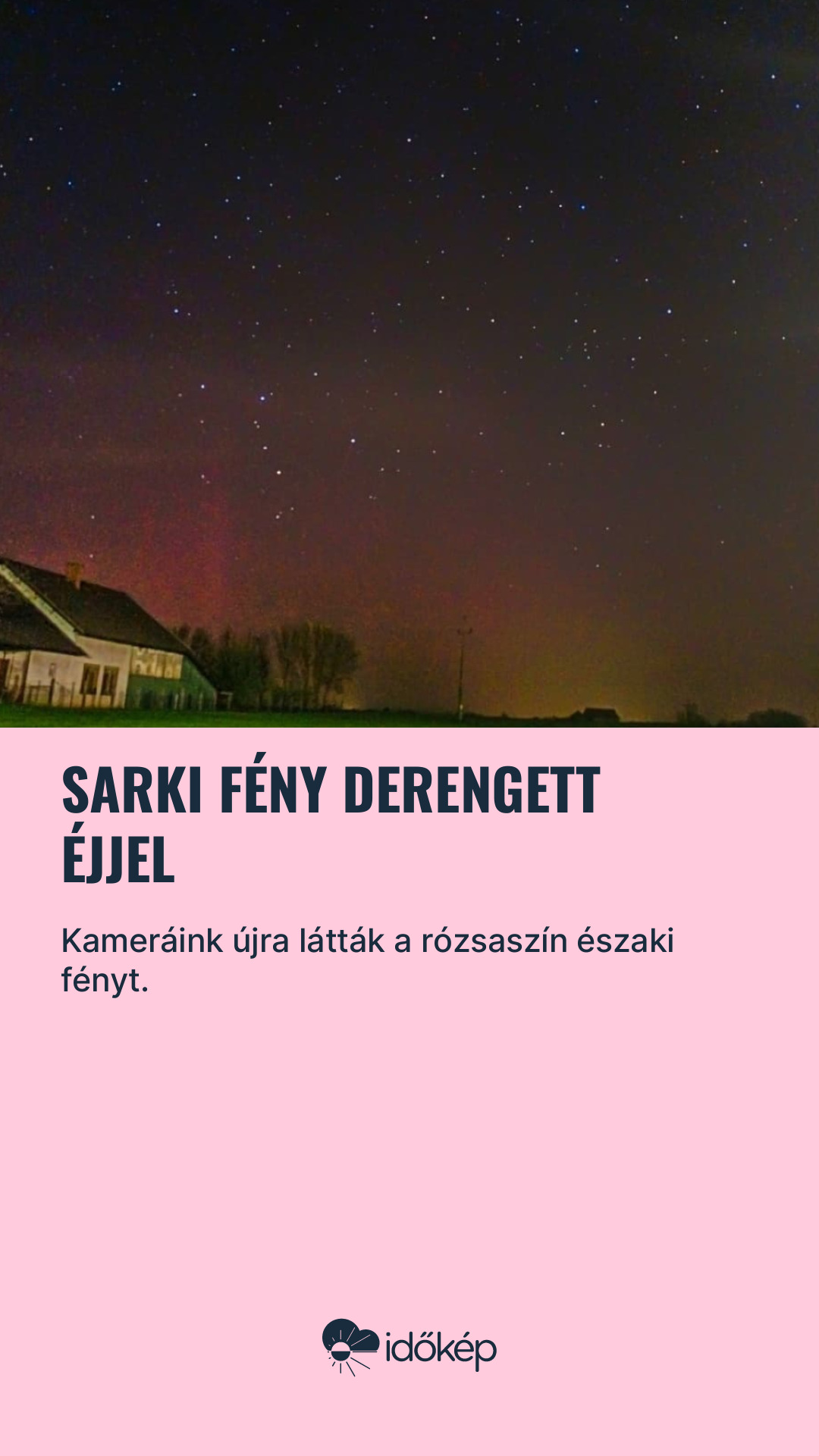 Sarki fény derengett éjjel