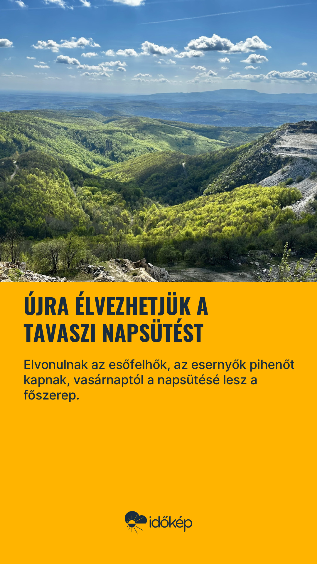 Újra élvezhetjük a tavaszi napsütést