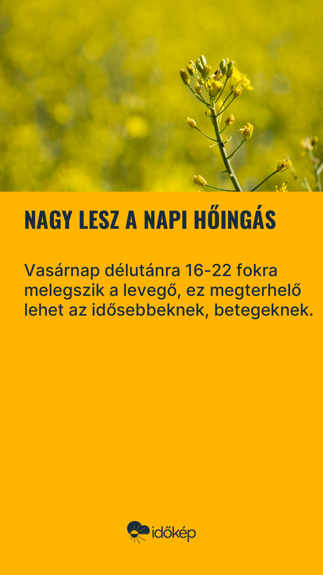 Nagy lesz a napi hőingás