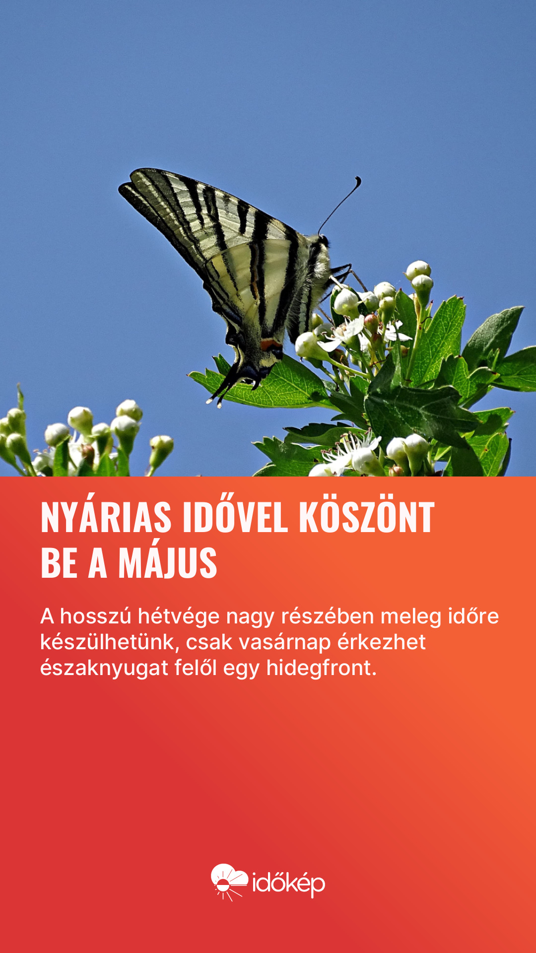 Nyárias idővel köszönt be a május