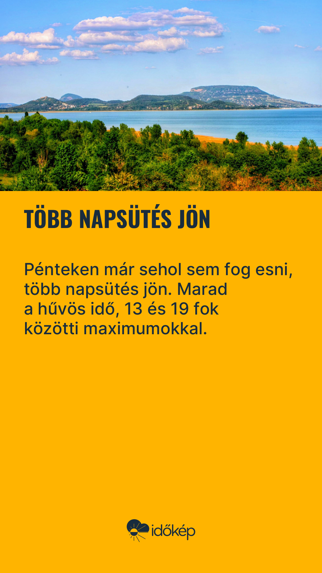 Több napsütés jön