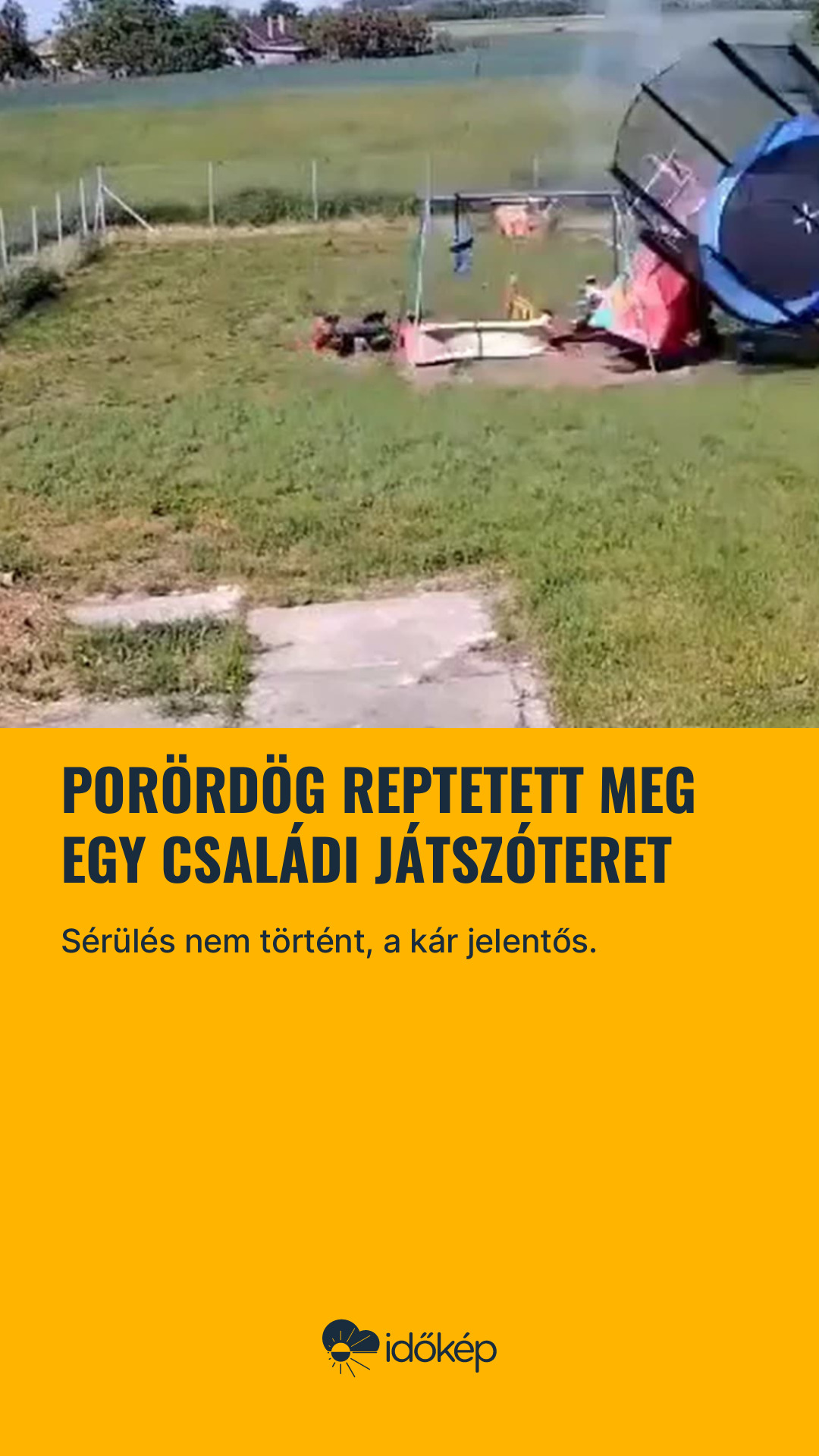 Porördög reptetett meg egy családi játszóteret