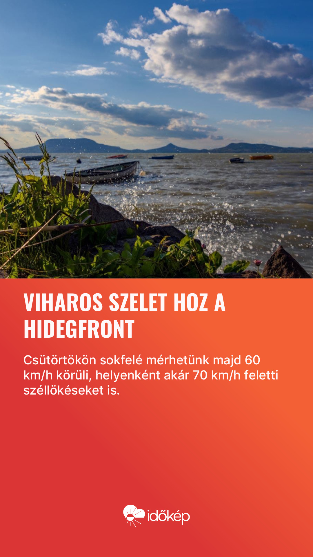 Viharos szelet hoz a hidegfront