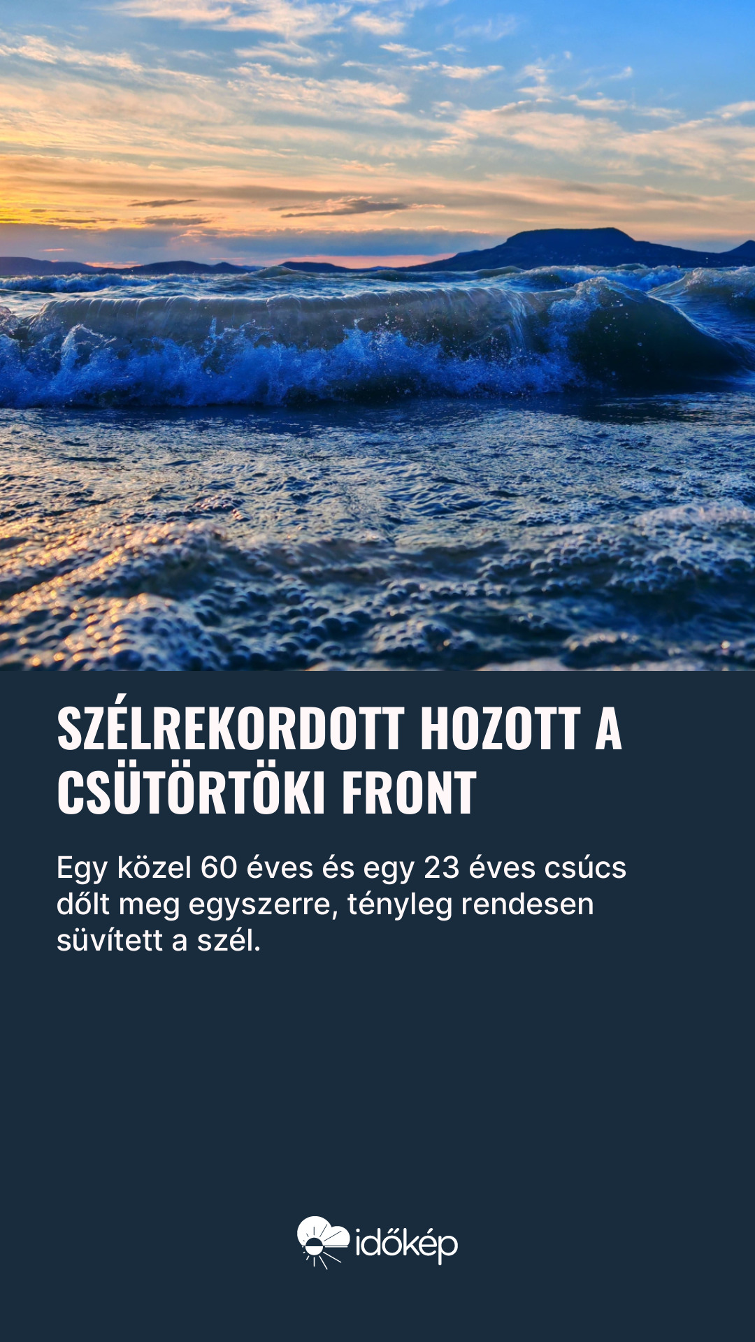 Szélrekordott hozott a csütörtöki front