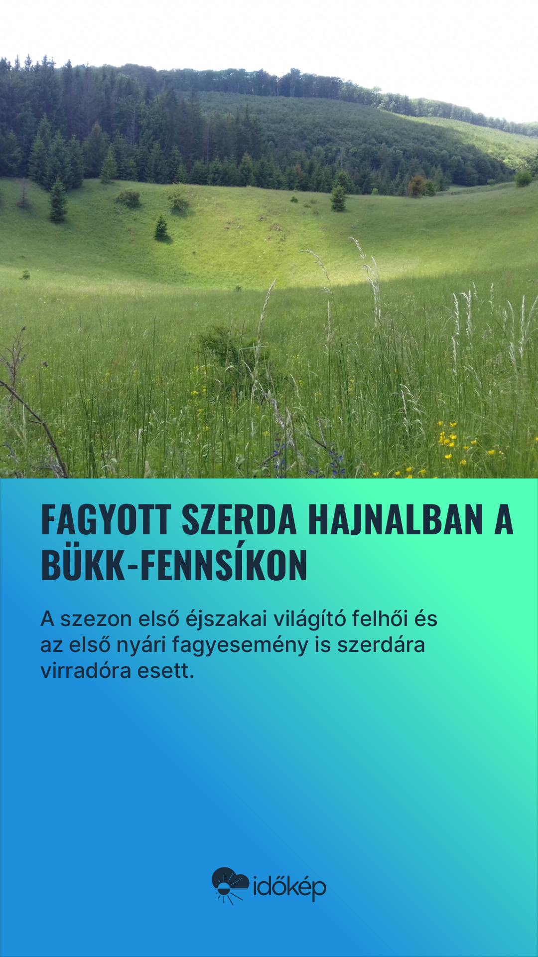 Fagyott szerda hajnalban a Bükk-fennsíkon