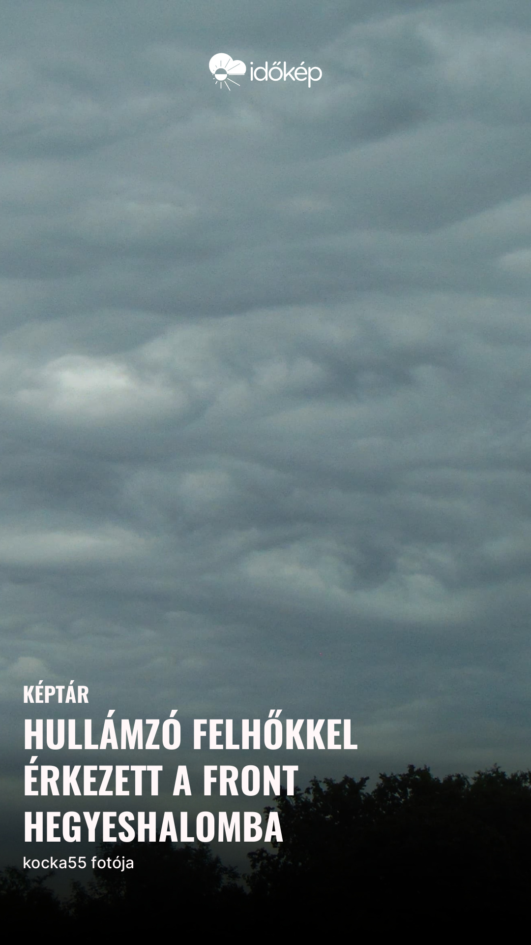 Hullámzó felhőkkel érkezett a front Hegyeshalomba