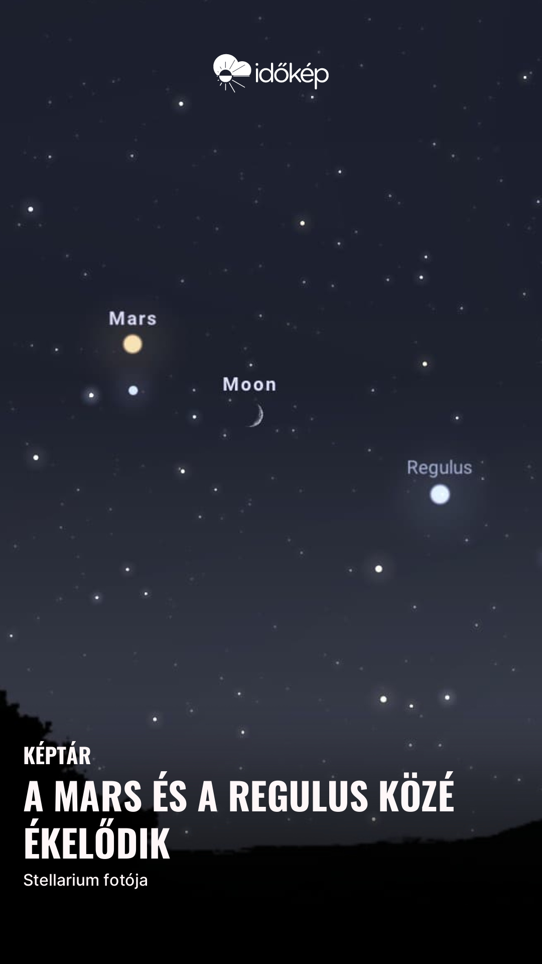 A Mars és a Regulus közé ékelődik