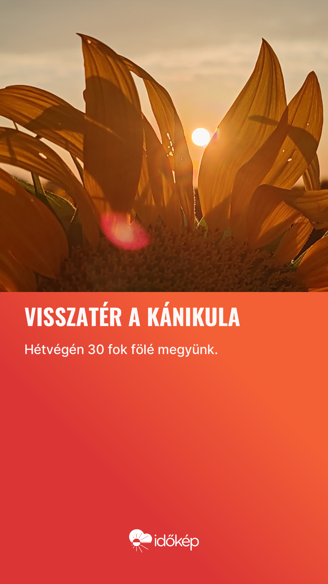 Visszatér a kánikula