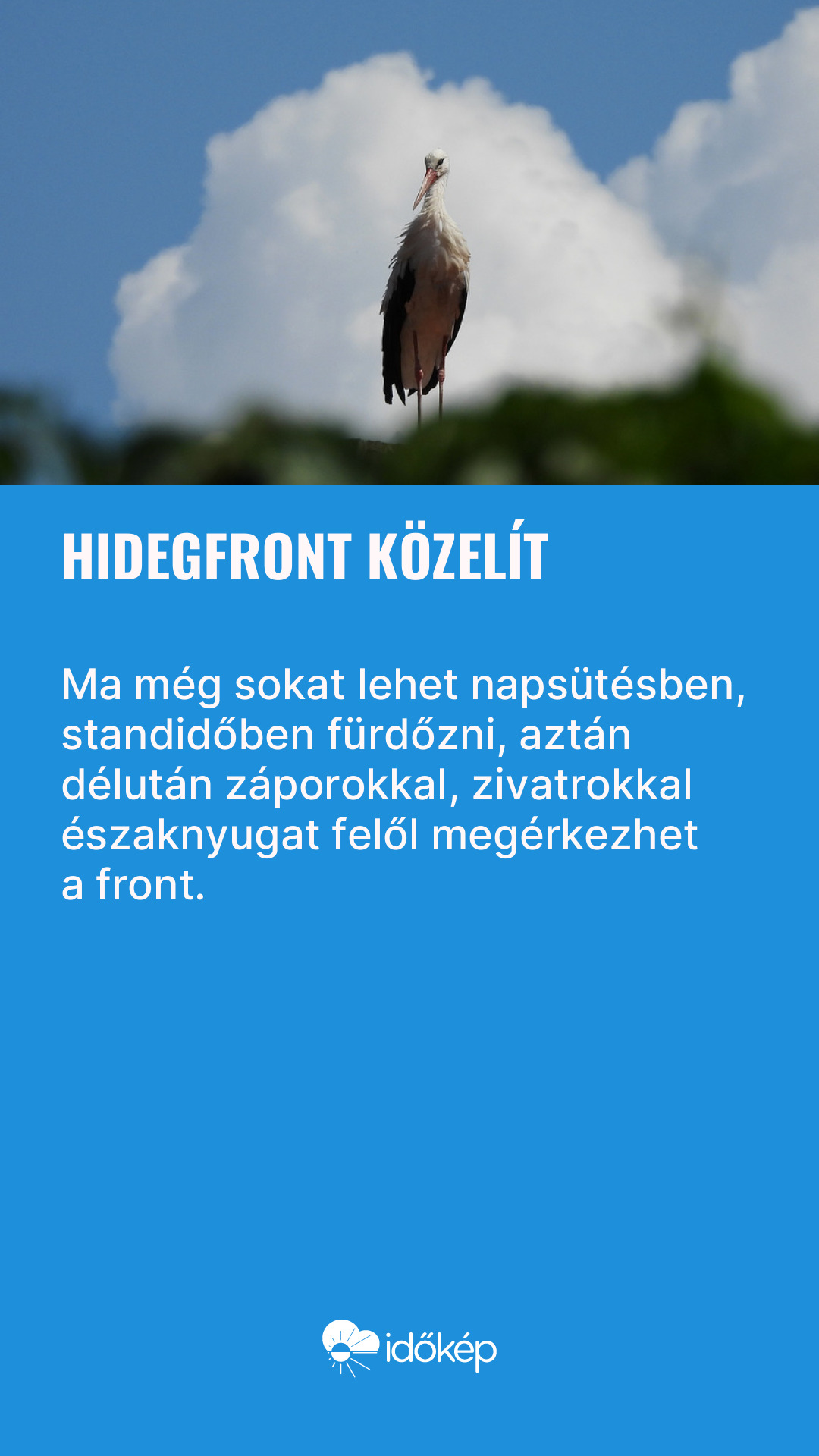 Hidegfront közelít