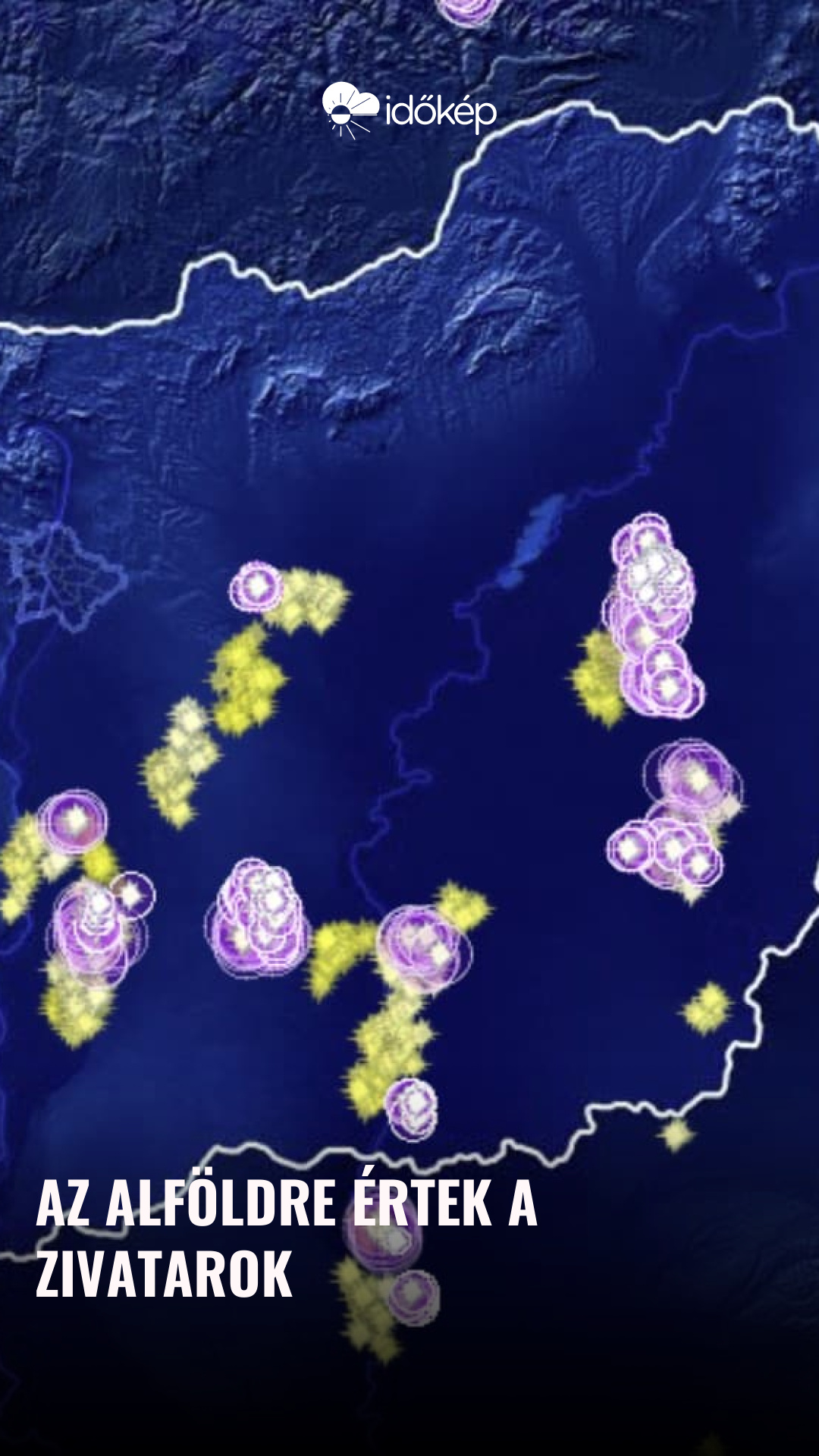Az Alföldre értek a zivatarok