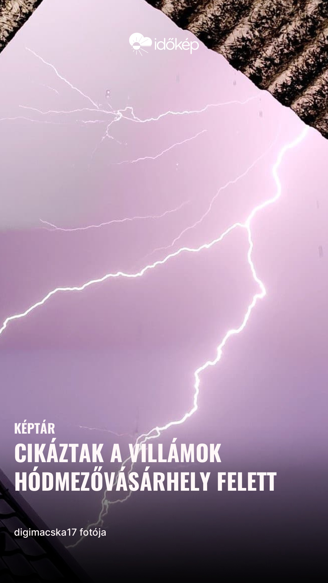 Cikáztak a villámok Hódmezővásárhely felett 