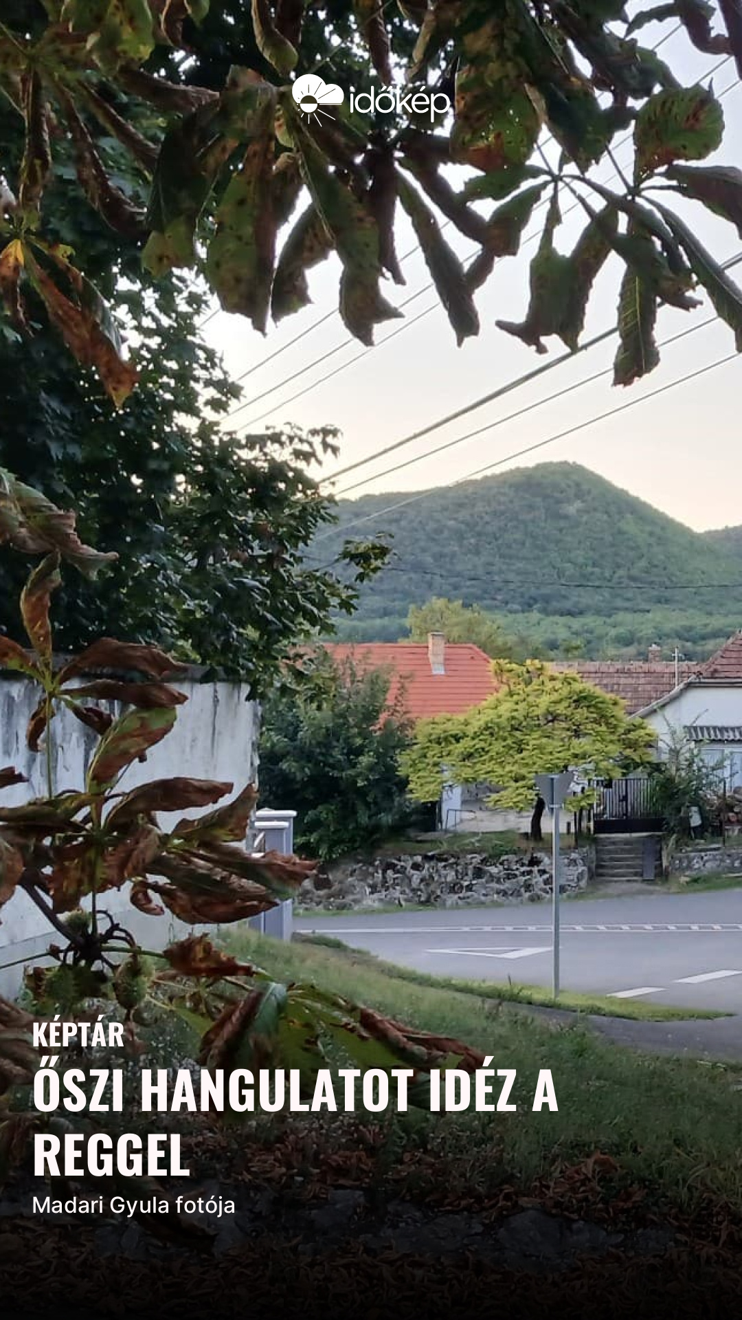 őszi hangulatot idéz a reggel