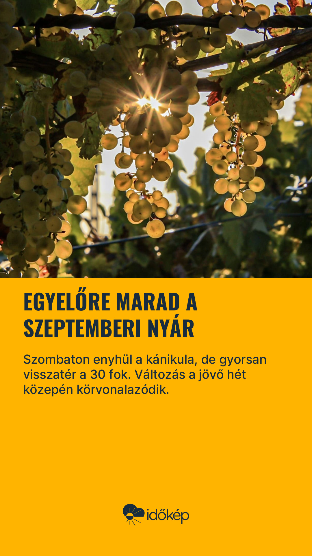 Egyelőre marad a szeptemberi nyár