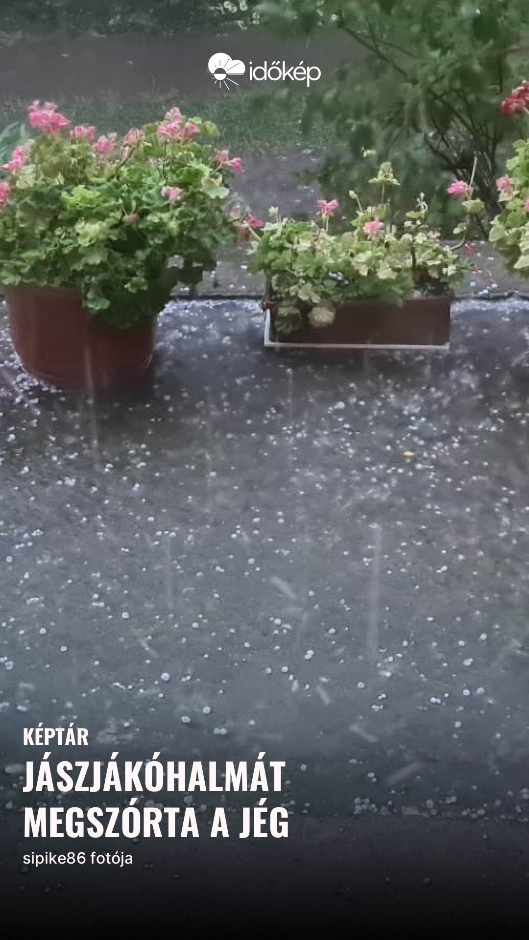 Jászjákóhalmát megszórta a jég