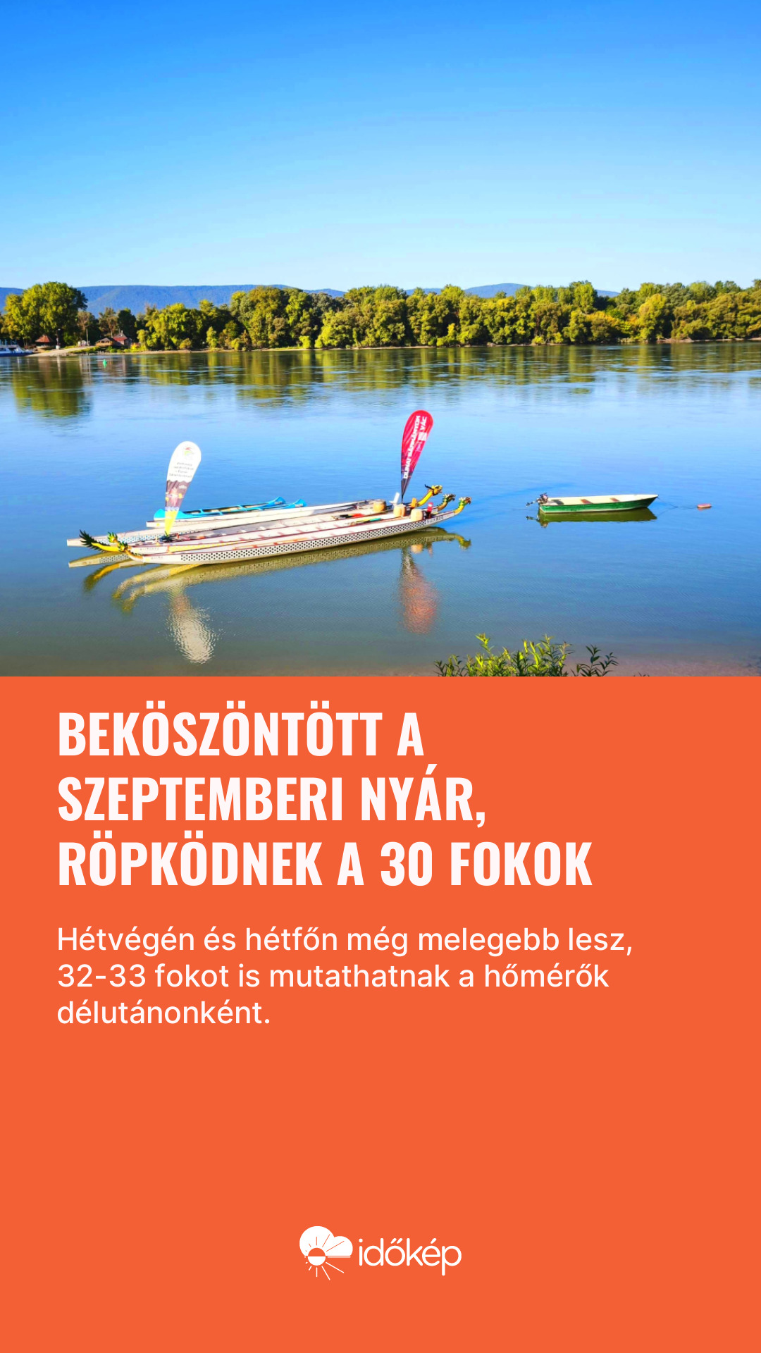 Beköszöntött a szeptemberi nyár, röpködnek a 30 fokok