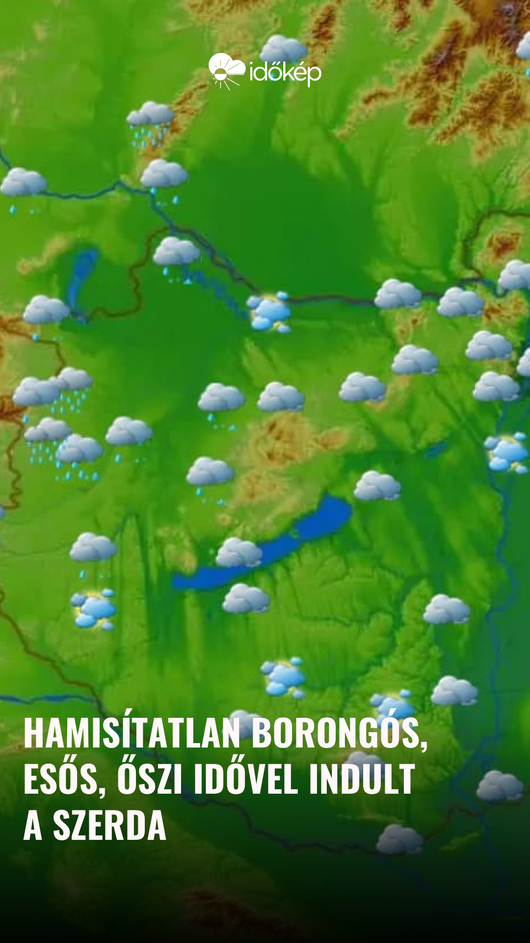 hamisítatlan borongós, esős, őszi idővel indult a szerda