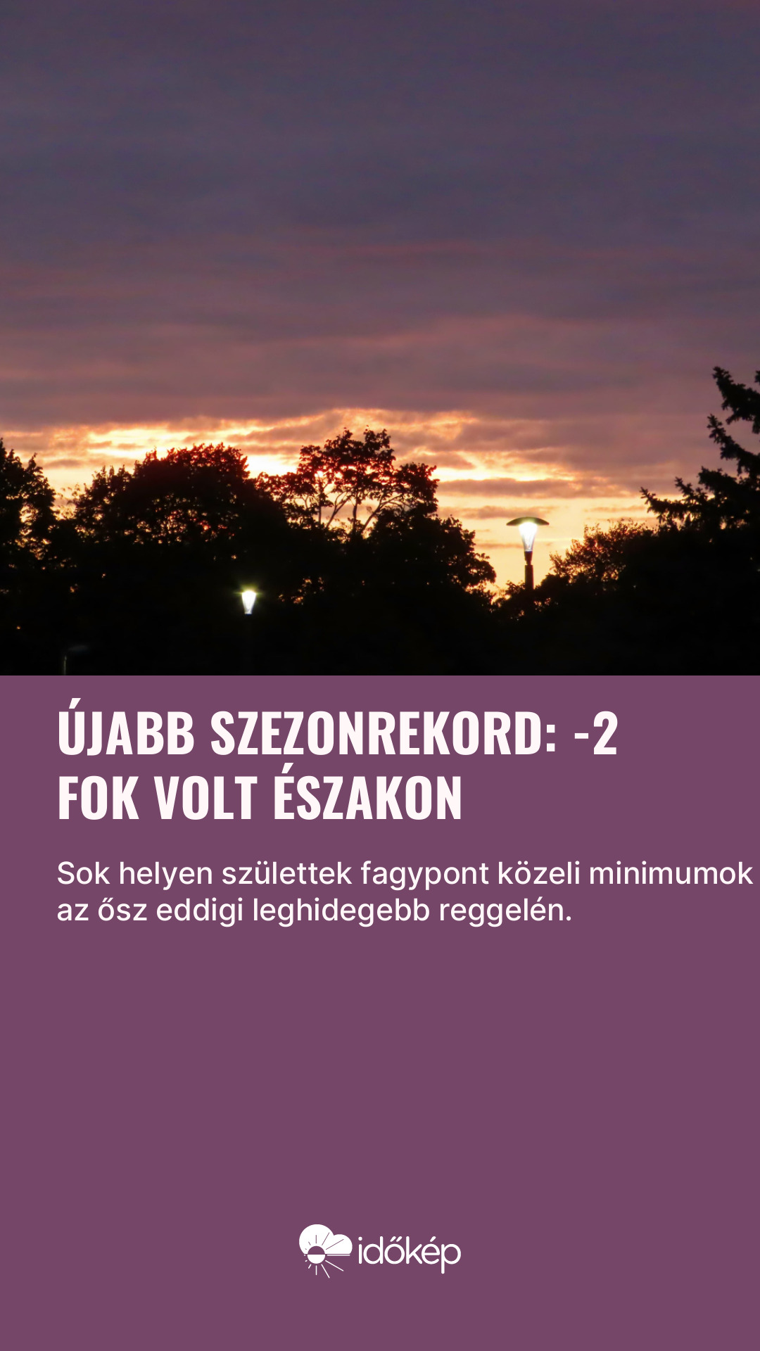 Újabb szezonrekord: -2 fok volt északon