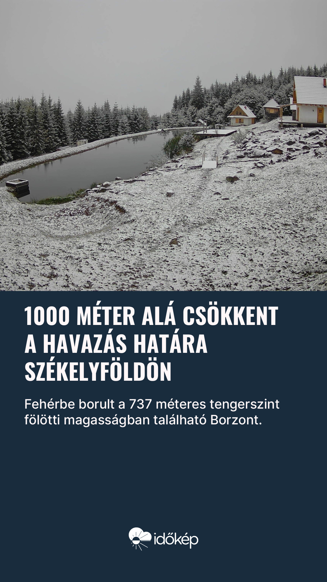 1000 méter alá csökkent a havazás határa Székelyföldön