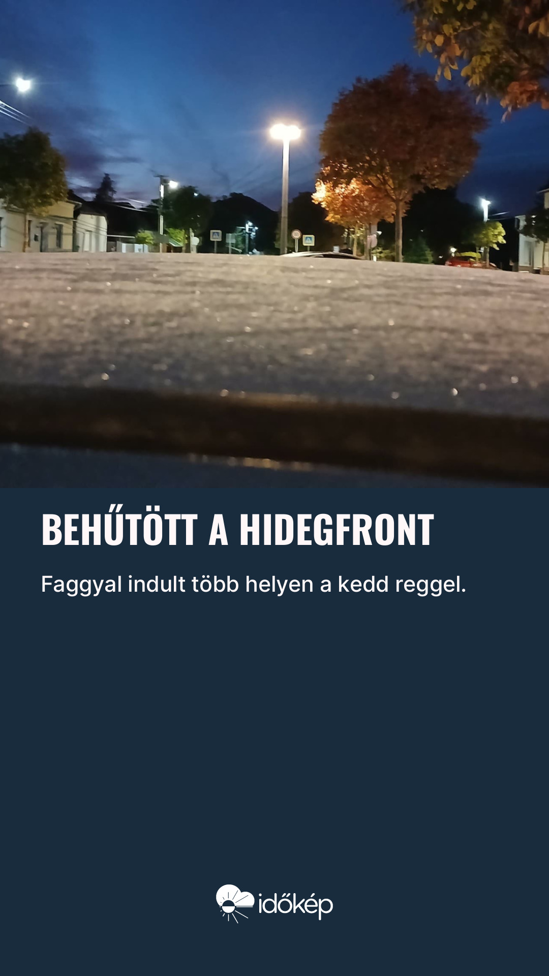 Behűtött a hidegfront