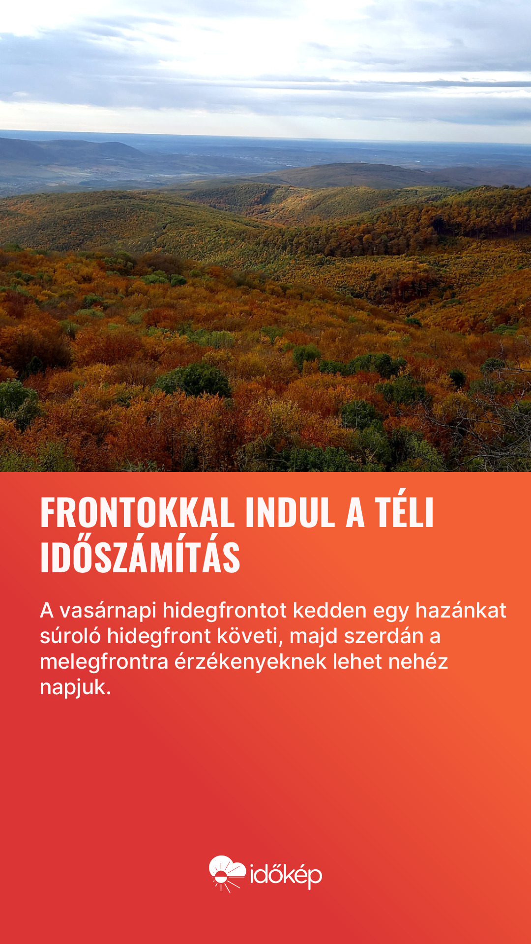 Frontokkal indul a téli időszámítás