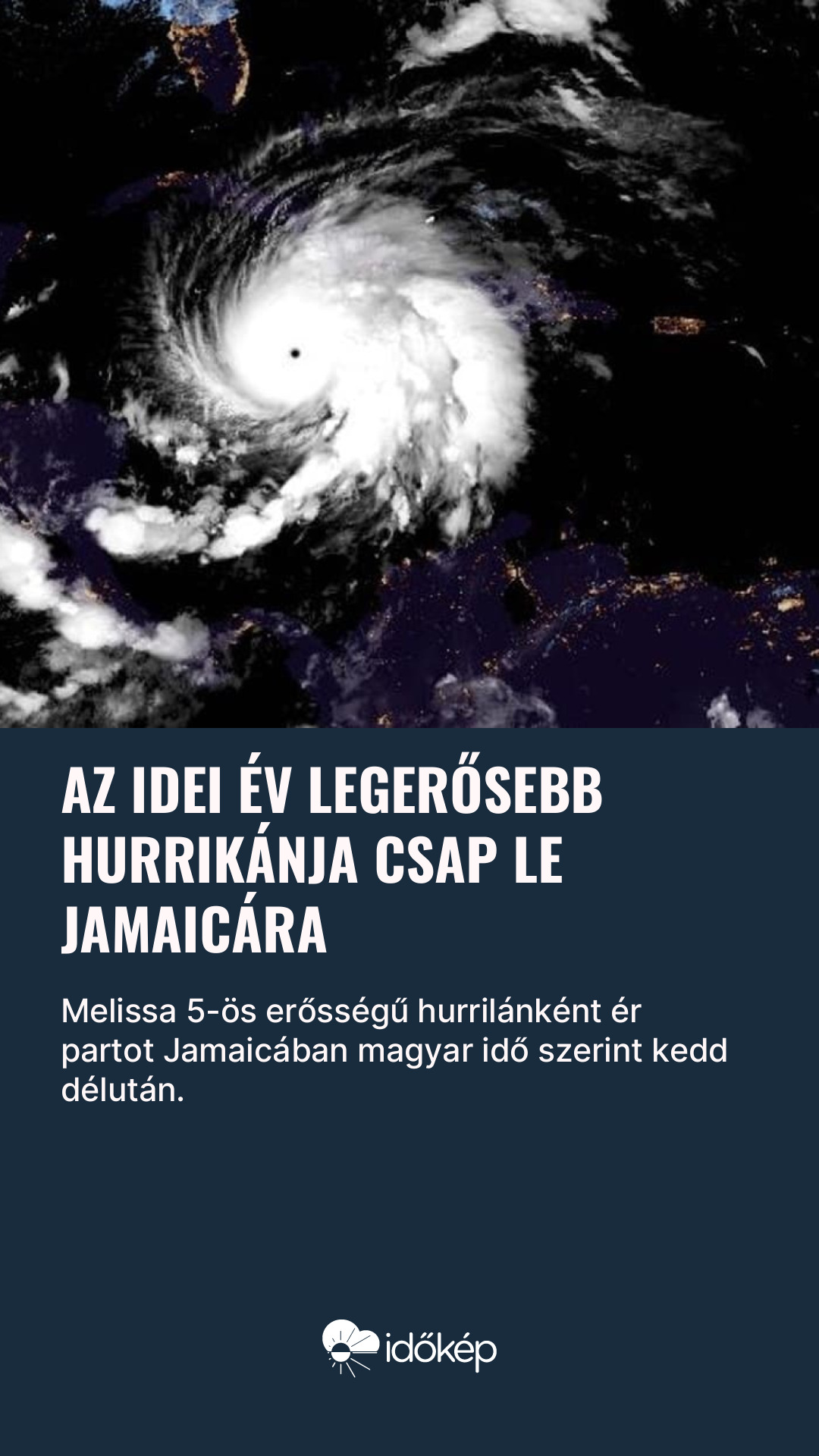 Az idei év legerősebb hurrikánja csap le Jamaicára