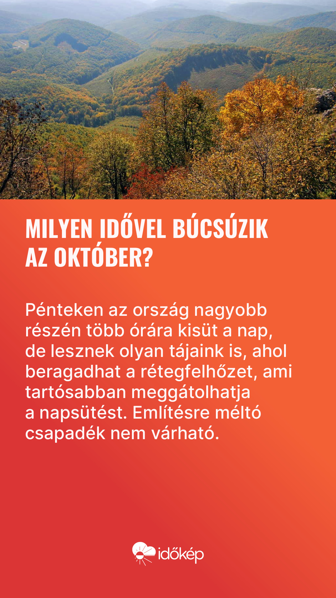 Milyen idővel búcsúzik az október?