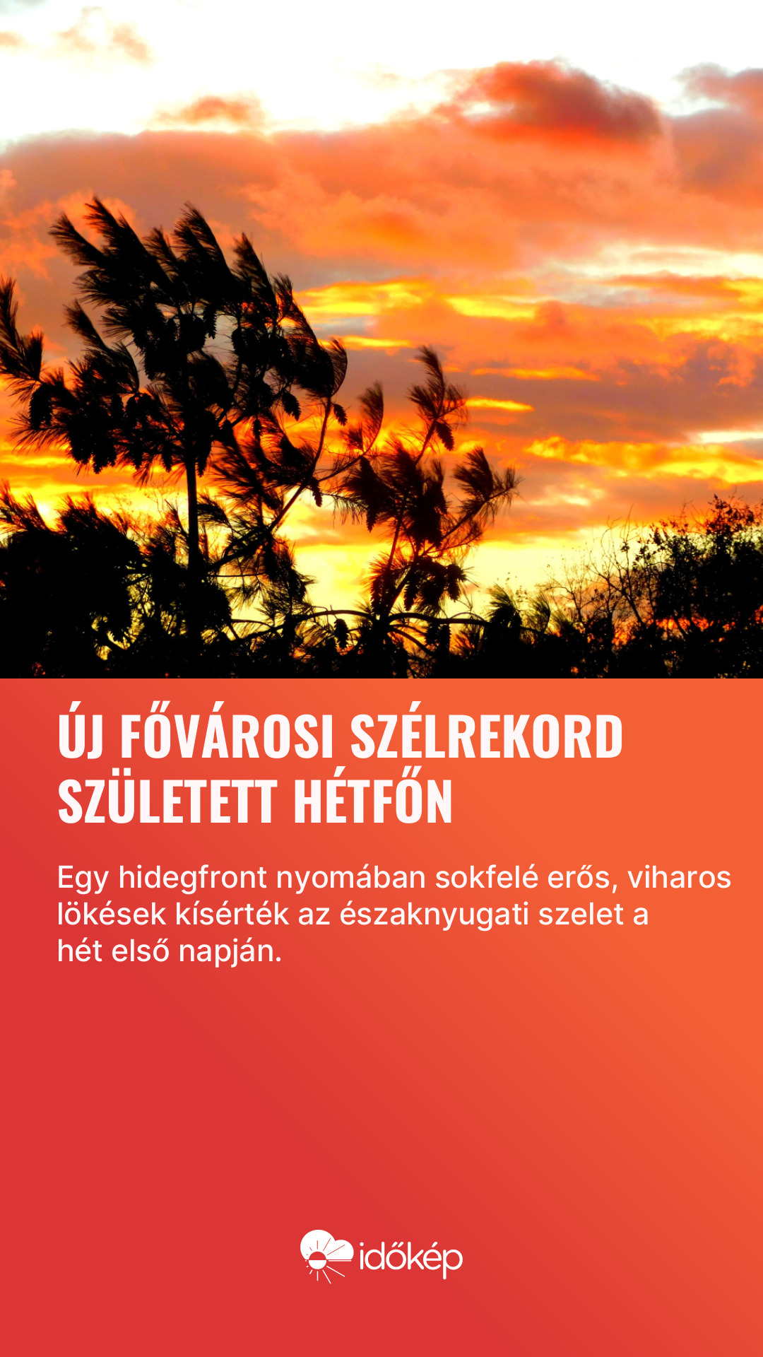 Új fővárosi szélrekord született hétfőn