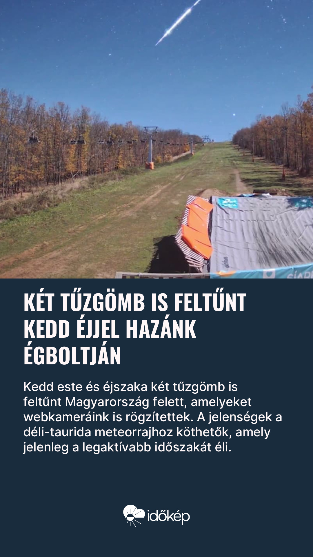 Két tűzgömb is feltűnt kedd éjjel hazánk égboltján