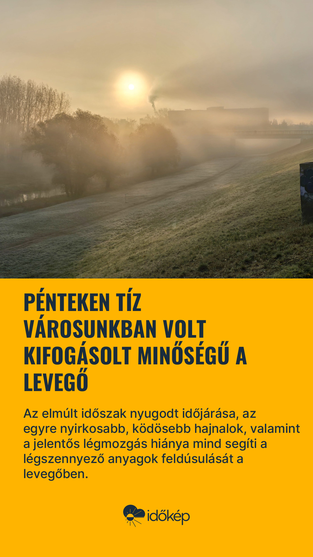 Pénteken tíz városunkban volt kifogásolt minőségű a levegő