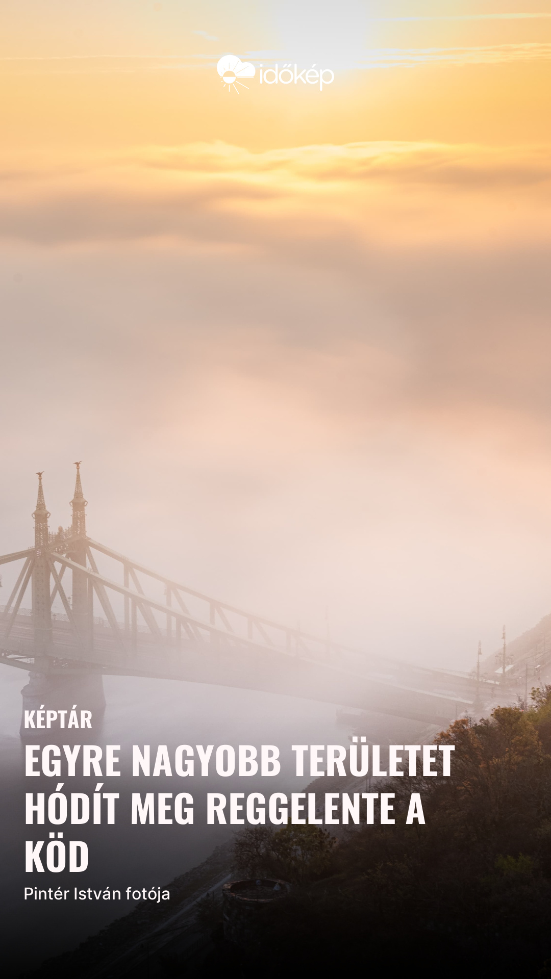 egyre nagyobb területet hódít meg reggelente a köd