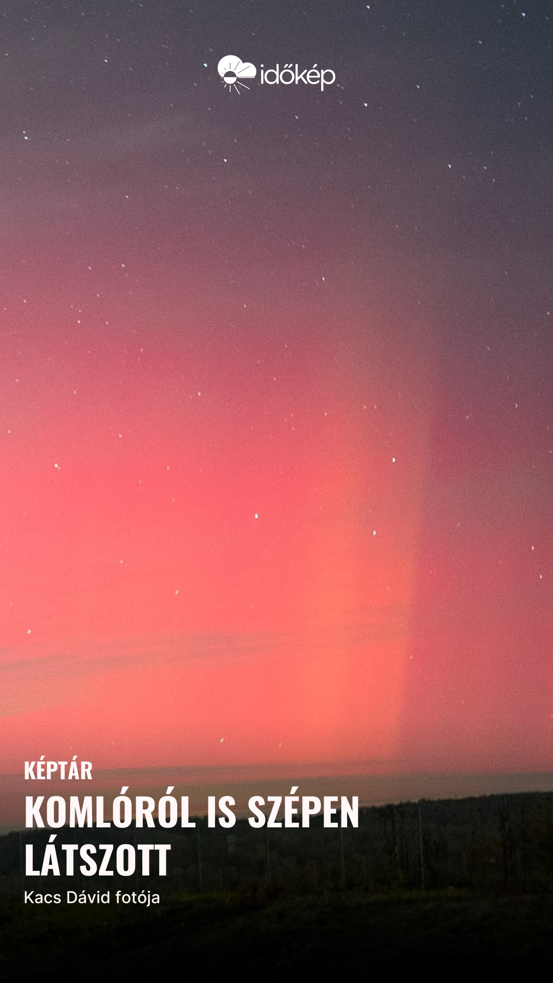 Komlóról is szépen látszott