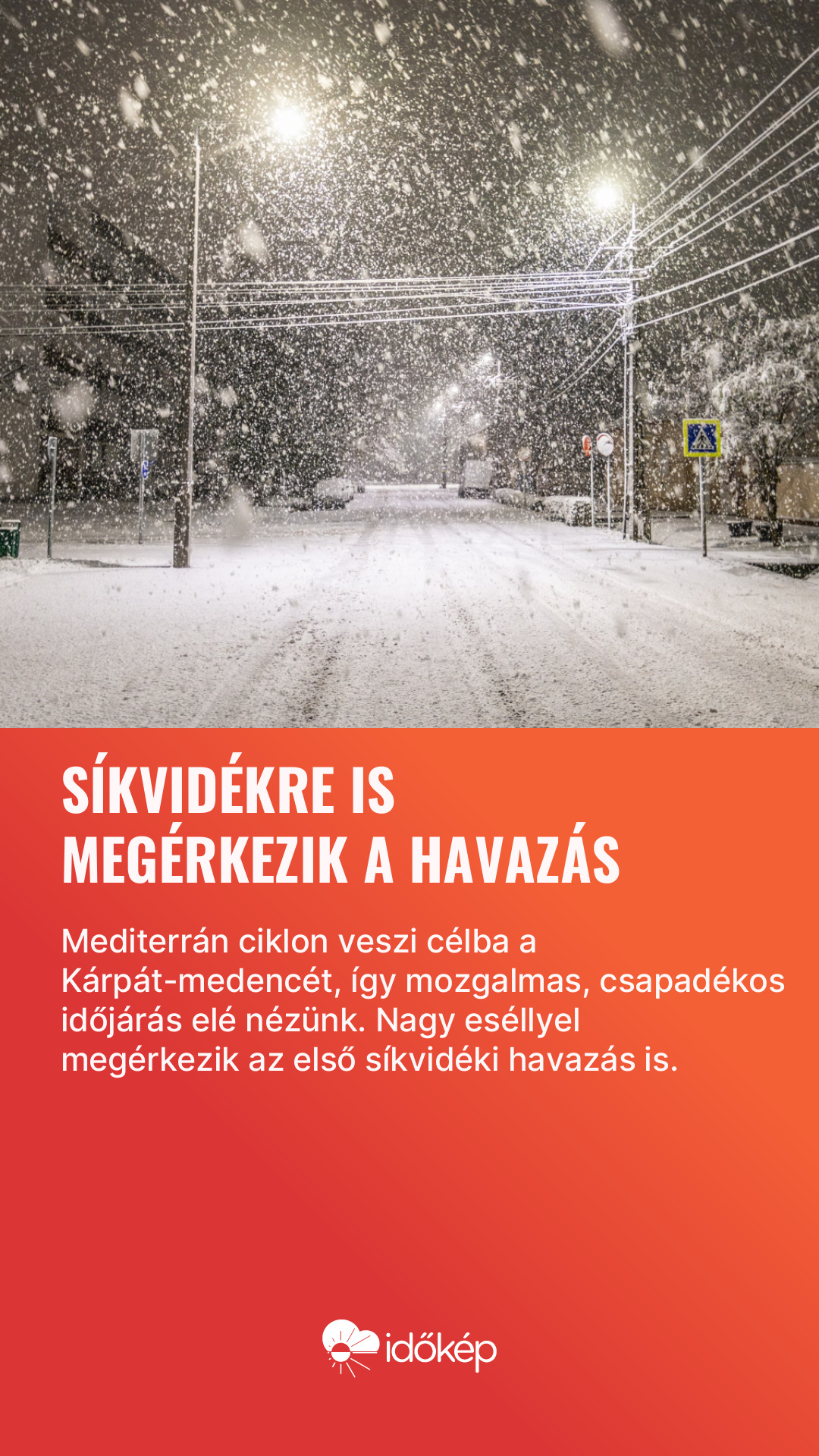 Síkvidékre is megérkezik a havazás