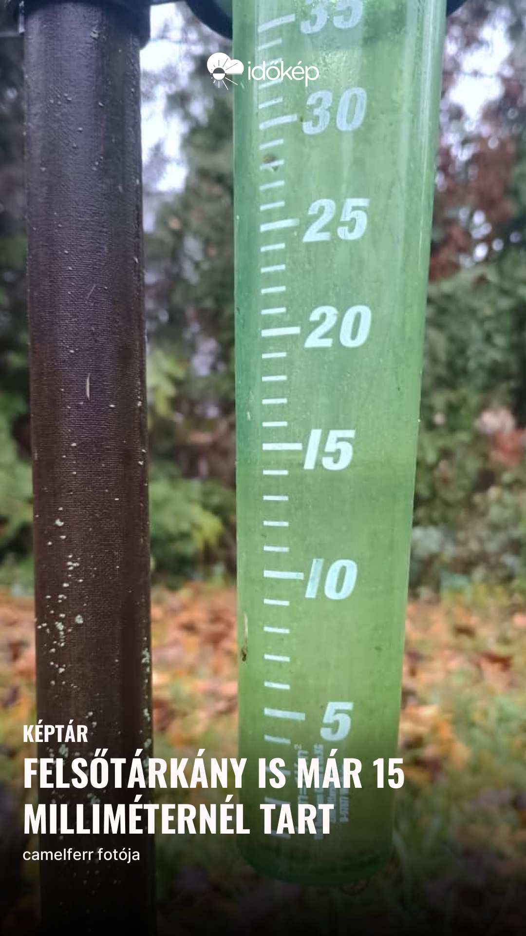 Felsőtárkány is már 15 milliméternél tart