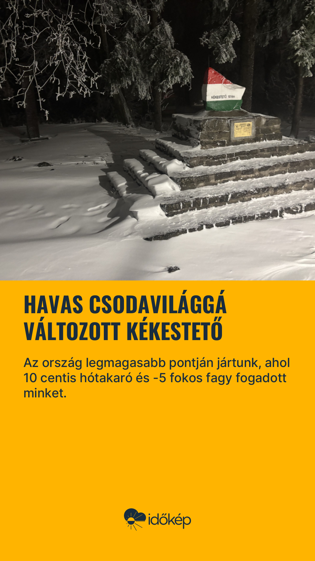 Havas csodavilággá változott Kékestető