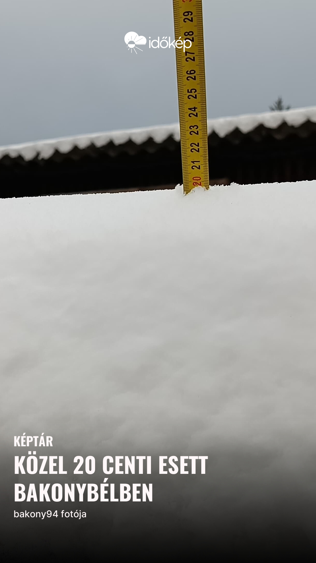 Közel 20 centi esett Bakonybélben