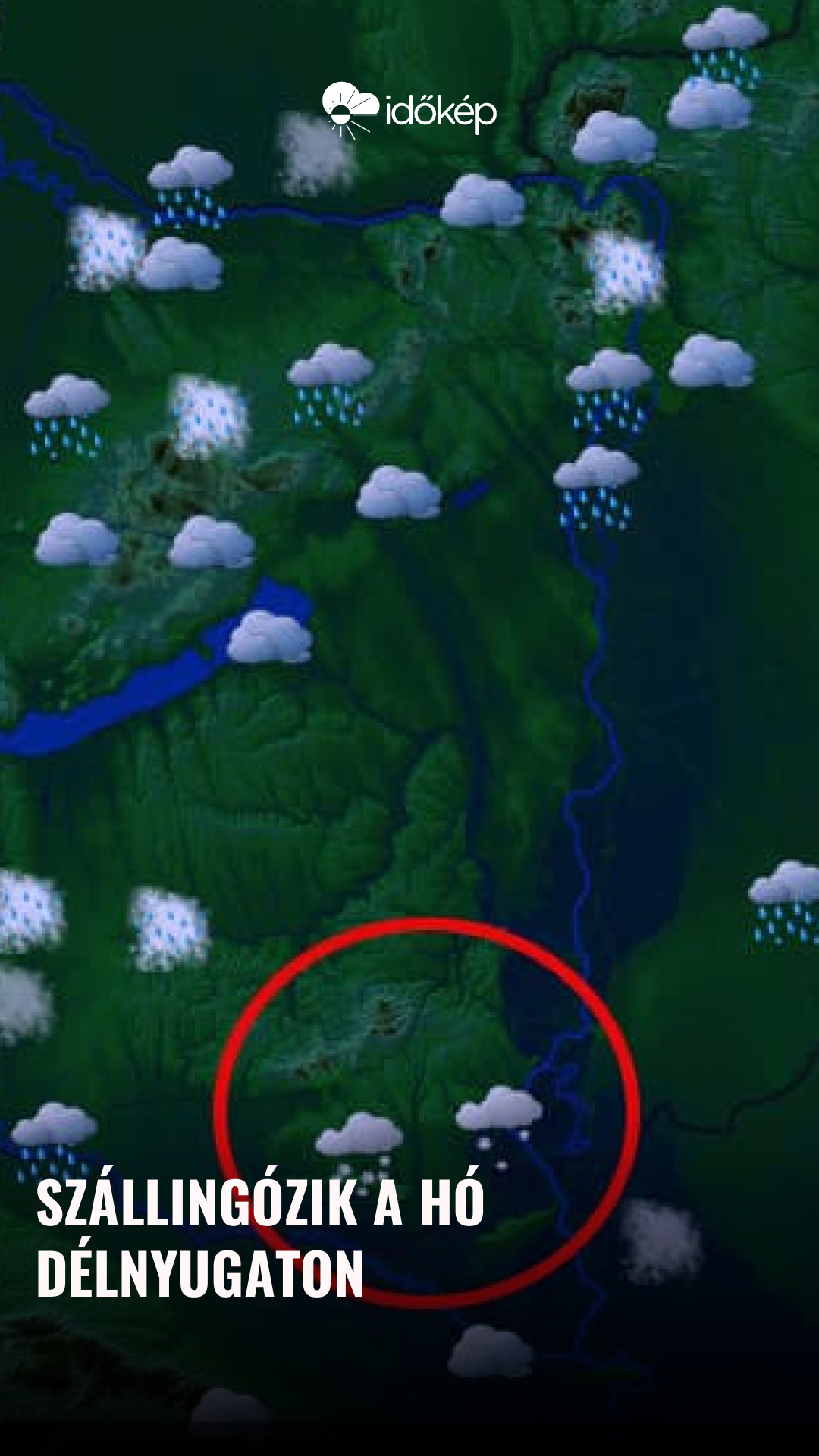 Szállingózik a hó délnyugaton