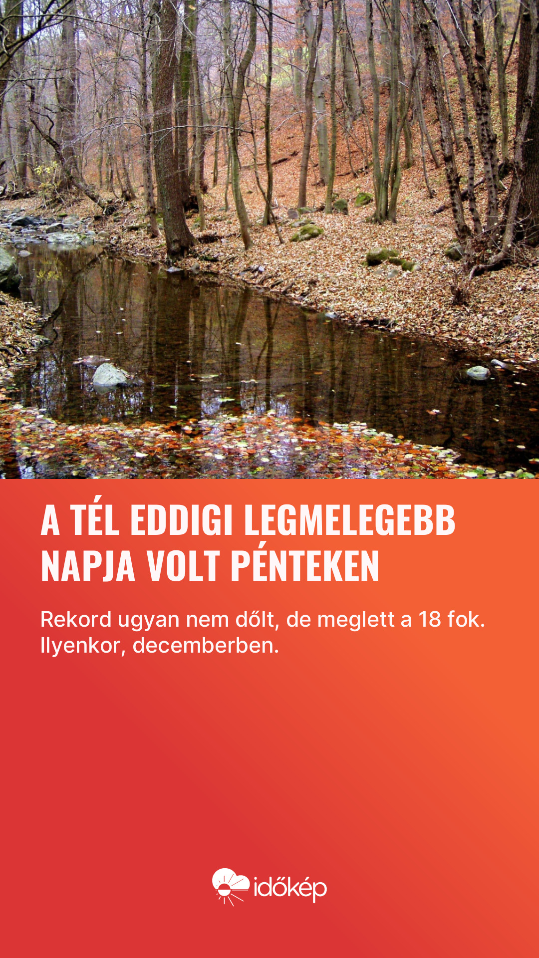 A tél eddigi legmelegebb napja volt pénteken