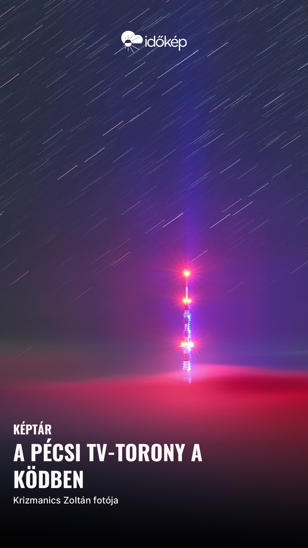 A pécsi Tv-Torony a ködben