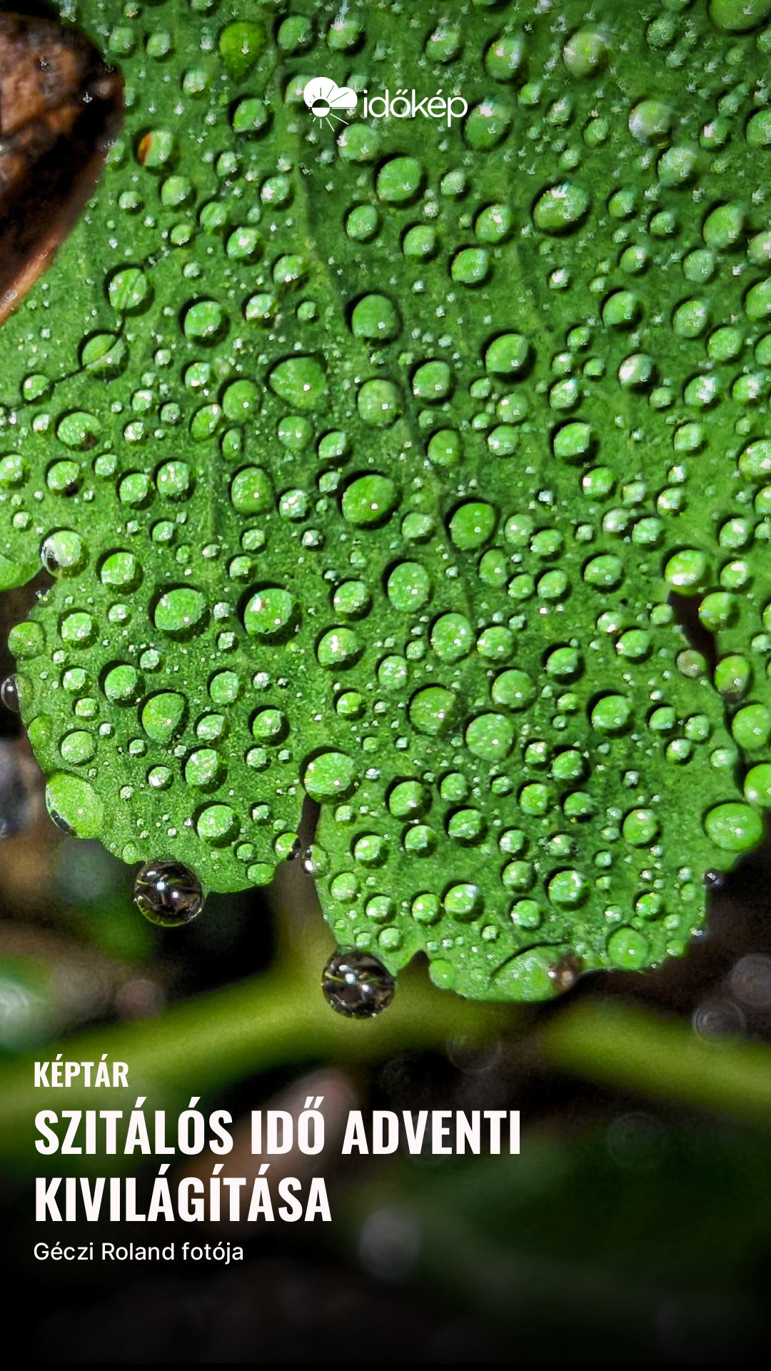 Szitálós idő adventi kivilágítása