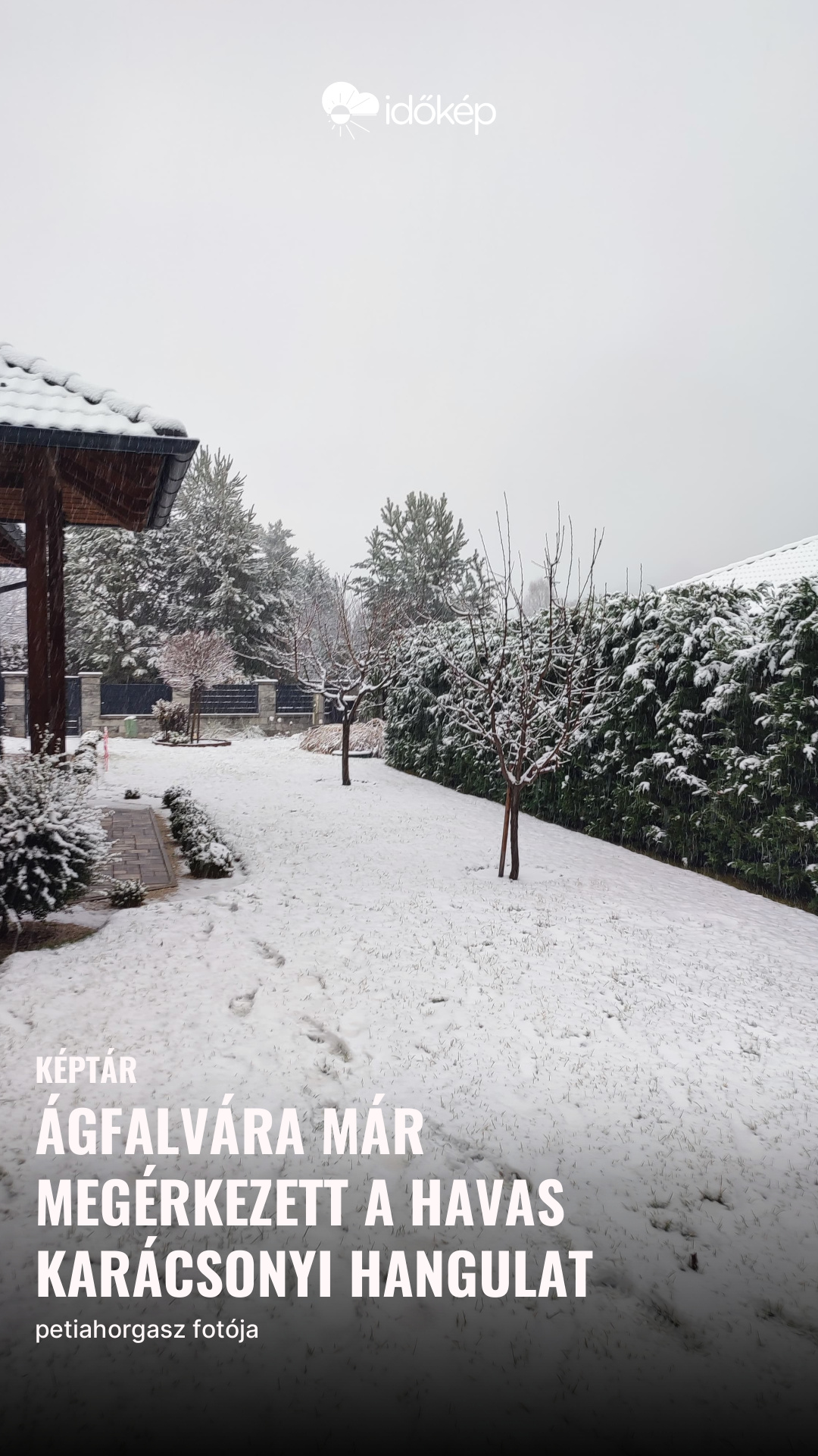 Ágfalvára már megérkezett a havas karácsonyi hangulat