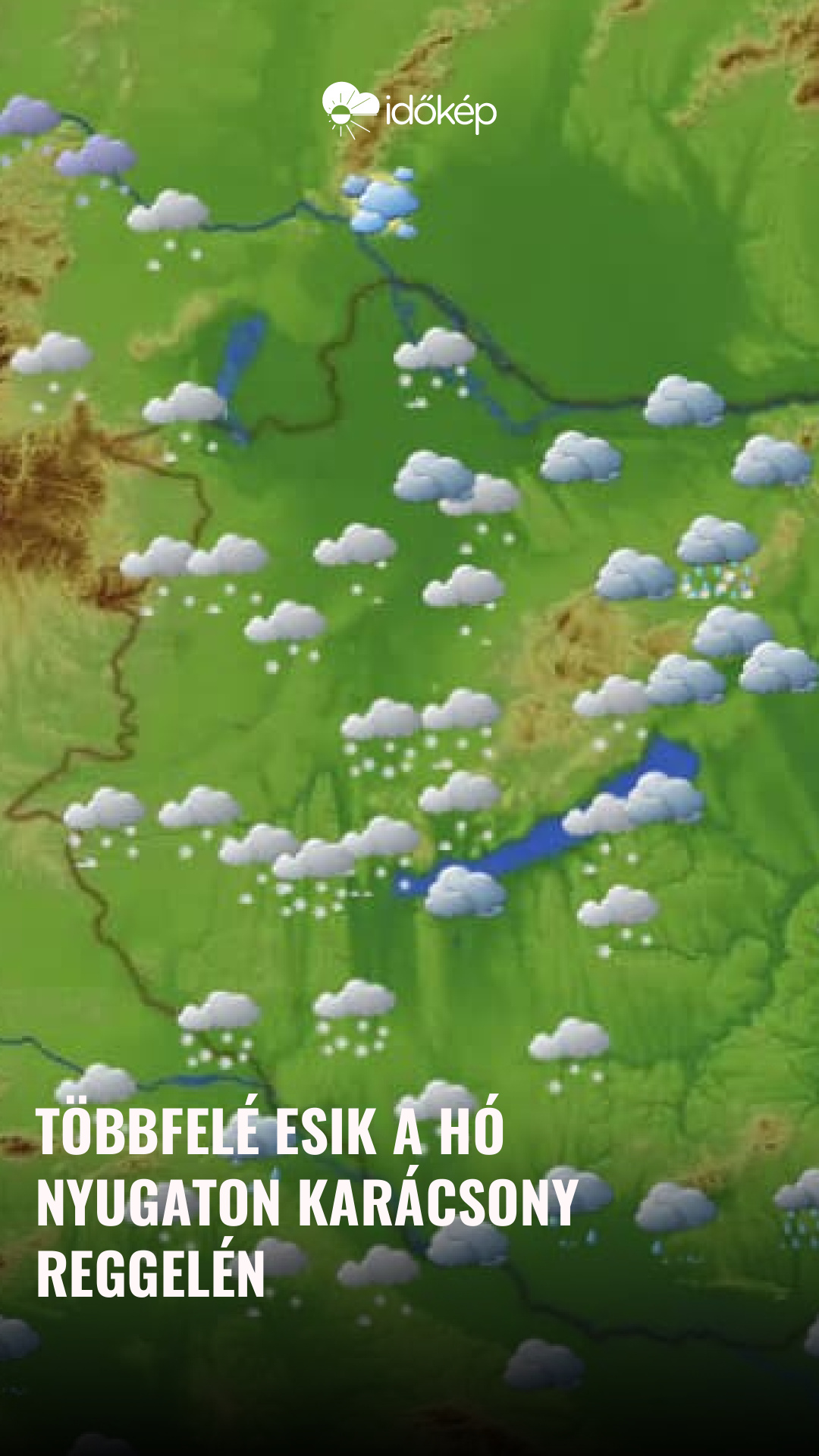 Többfelé esik a hó nyugaton karácsony reggelén