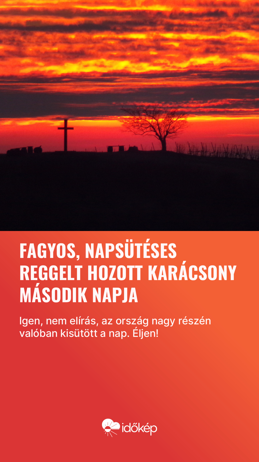 Fagyos, napsütéses reggelt hozott karácsony második napja
